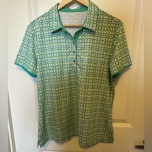 NVO sport Green women’s XL short sleeve golf shirt.